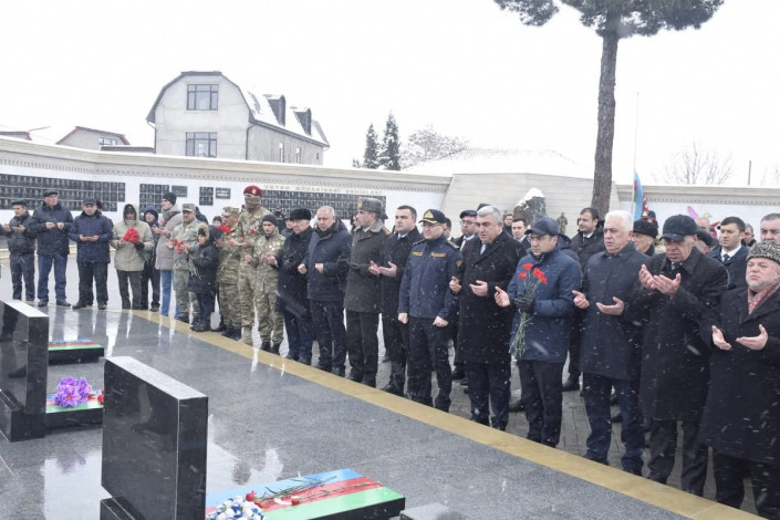 Qubada 20 Yanvar şəhidlərinin əziz xatirəsi anılıb