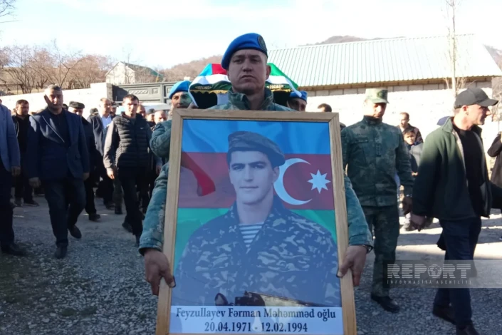 İsmayıllıda I Qarabağ müharibəsinin itkin-şəhidi ilə vida mərasimi keçirilib