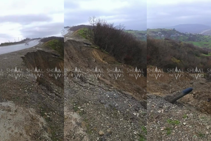 Muğanlı–İsmayıllı yolunda təhlükə - FOTO