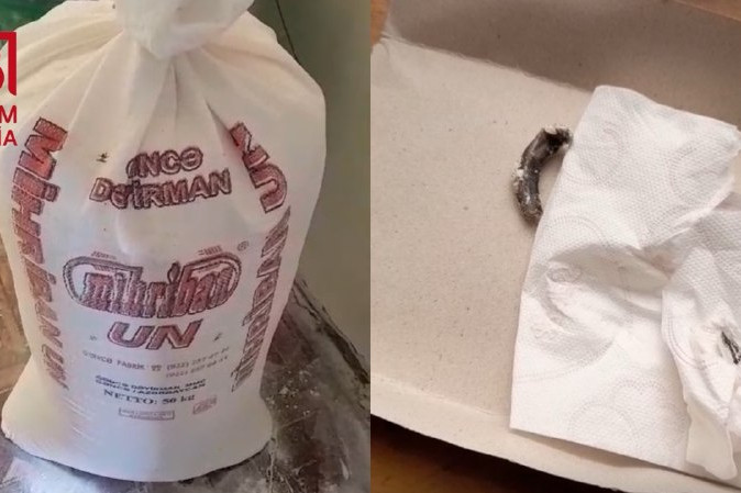 Qaxda un kisəsindən görün nə ÇIXDI