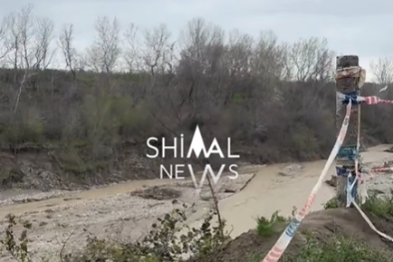 Xaçmazda yol çökdü