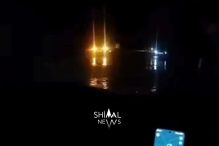 Şəkidə yollar su altında qaldı