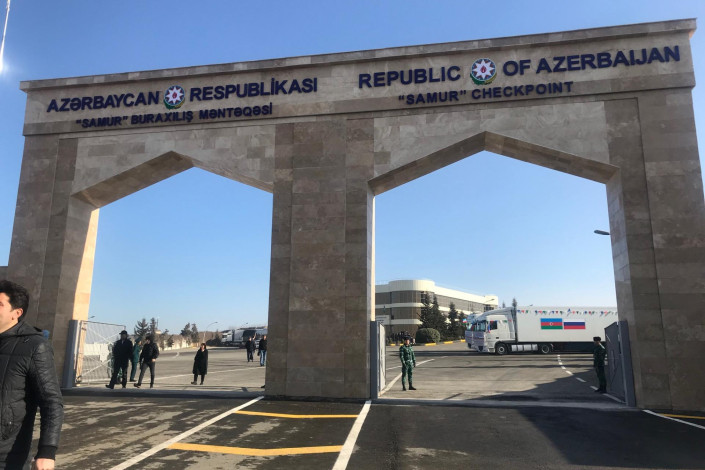 "Samur" gömrük postunda 134 yük maşını növbədədir