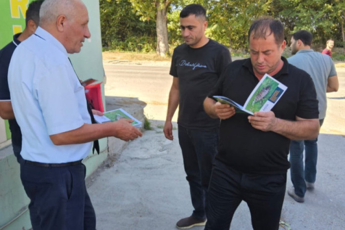 Xaçmazda qəhvəyi mərmər bağacığına qarşı maarifləndirici görüşlər keçirilib