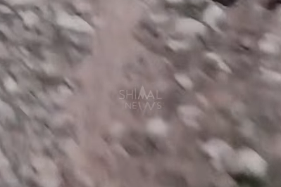 Şabranın kəndinə giriş yolu belədir