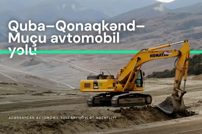 Quba-Qonaqkənd-Muçu yolunda sürüşmənin fəsadları aradan qaldırılır