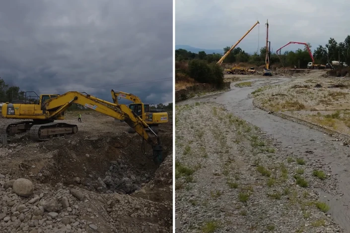 Caqacuq çayı üzərində yeni körpü inşa olunur