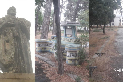 Xudatda Nizami Gəncəvi adına park baxımsız vəziyyətdədir