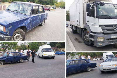 Quba: 2 avtomobil toqquşub