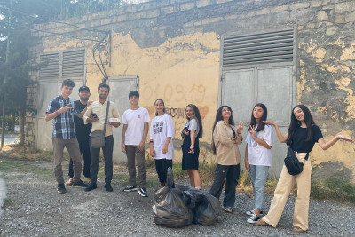 Xaçmazın "Eko klub"un üzvləri təmizlik aksiyası keçirib