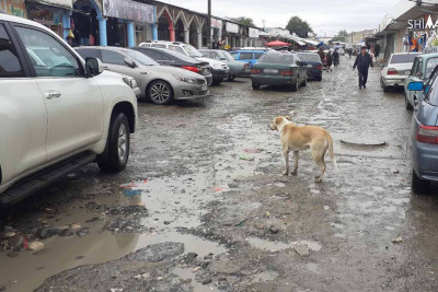 Qubada bazara qedən əsas yol yararsız vəziyyətdədir