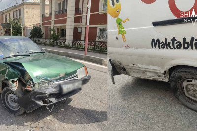 Qusarda 2 avtomobil qəza törədib