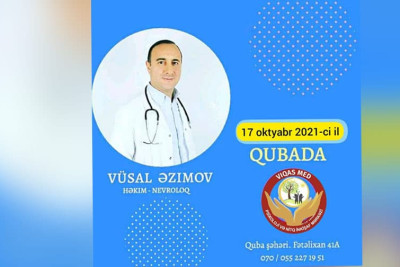 Qubaya həkim-nevroloq dəvət edilib