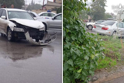 Qubada avtomobillər toqquşub