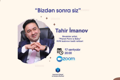 "Planet Parni iz Baku" KVN  teatrın bədii rəhbəri ilə görüş baş tutacaq