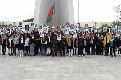 Xaçmaz: uşaqlar "Zəfər Günü"nə hazırlaşırlar