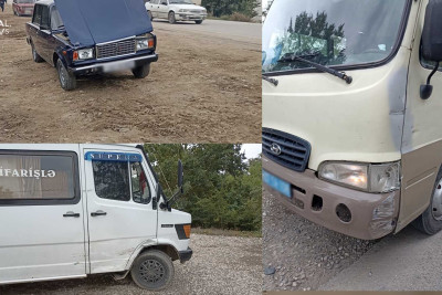 Xudatda 2 yol-nəqliyyat hadisəsi baş verib