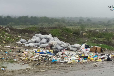 Qubanın mərkəzi yolunda zibil tullantıları təmizlənmir