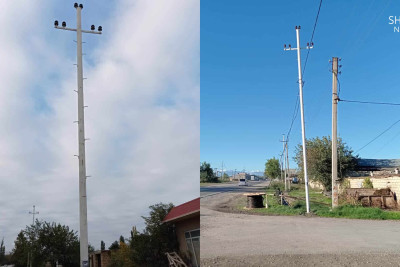 Xaçmazın köhnə elektrik şəbəkəsi yenilənir