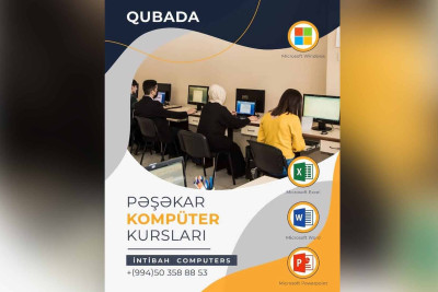 Quba: Kompüter Kurslarına tələbə qəbulu başlanılıb