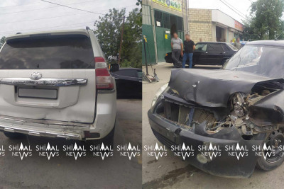 Xaçmazda qəza: “Lifan” “Prado”ya çırpılıb
