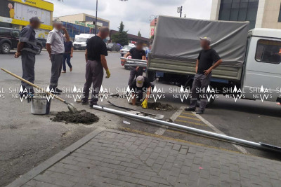 Qubada yeni yol nişanları qoyulur