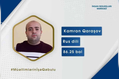 Daha bır Qubalı müəllim MİQ müsabiqəsində yüksək nəticə göstərib