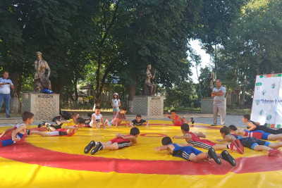 Qubada "İdman hamı üçün" devizi ilə nümunəvi çıxışlar keçirilib