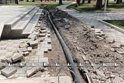 Xaçmaz: Zəfər Parkında su xətti çəkilir