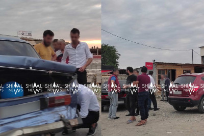 Xaçmazda qəza: 2 avtomobil toqquşub