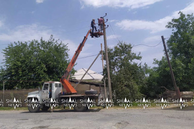 Quba: Alekseyevkada elektrik xətləri bərpa edilir