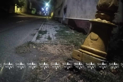 Qubada işıq dirəyi təhlükə saçır