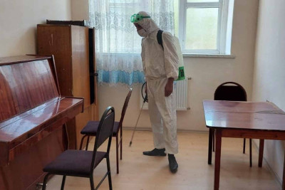 Quba: musiqi məktəblərində dezinfeksiya aparılıb