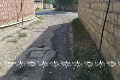 Quba: yolboyu çirkab sular axır