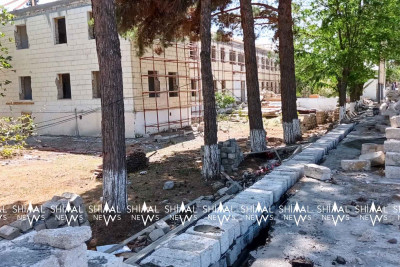 Xaçmaz: Regional Elektrik şəbəkəsinin inzibati binası təmir edilir