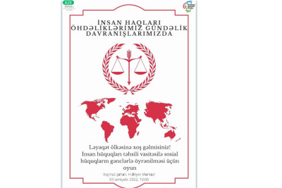 Xaçmazda insan haqları ilə bağlı təlim baş tutacaq