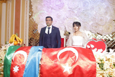 Xaçmaz: Vətən müharibəsi qazisinin toy mərasimi olub