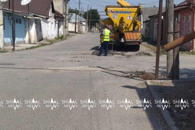 Qubada yollara yamaq vurulub