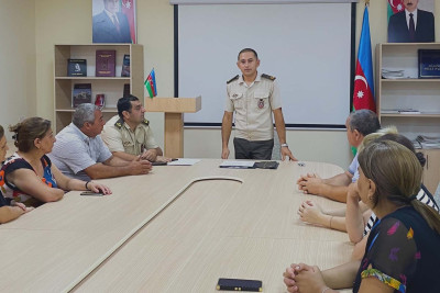 FHN: Qusarda fövqəladə hallarla bağlı təlim keçirilib