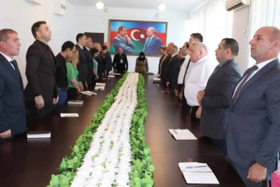 Quba:  Xocavəndin icra başçısı şəhid Eynulla Lətifovun ailəsi ilə görüşüb