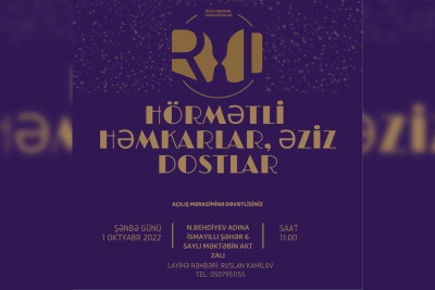 İsmayıllıda qrant müsabiqəsinin qalibi layihəsini təqdim edəcək