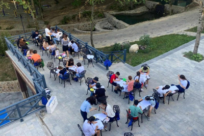 Müxtəlif sığınacaqlardan gənclər Qubada olublar