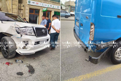 Qubada “Ford” və “Toyota”nın iştirakı ilə qəza olub