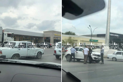 Xaçmaz: Xudatda 2 avtomobil toqquşub