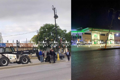 Qubada avtomobil qəzasının fəsadları aradan qaldırılır