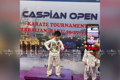 Quba: qazinin 5 yaşlı oğlu karate üzrə 1-ci yeri qazanıb