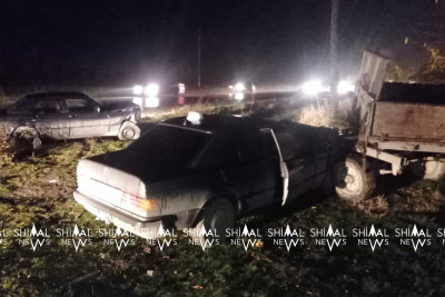 Qubada “Mercedes” zəncirvari qəza törədib