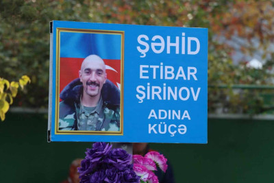 İsmayıllıda şəhidin adını daşıyan küçənin açılışı olub