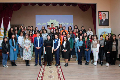 Qubada "ASAN xidmət" mərkəzinin əməkdaşları görüş keçiriblər
