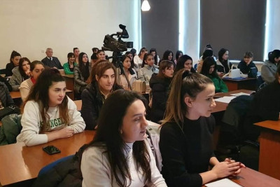 Quba: Türkiyəli mütəxəssis ADPU-nun seminar dərsində iştirak edib